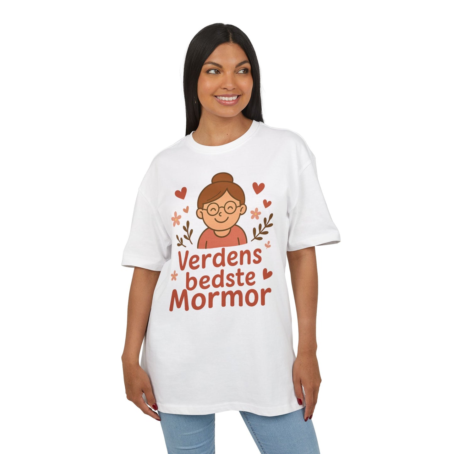 Verdens Bedste Mormor T-shirt – Sødt og Personligt Design til Bedstemor | Perfekt Gave til Fødselsdag, Mors Dag eller Jul