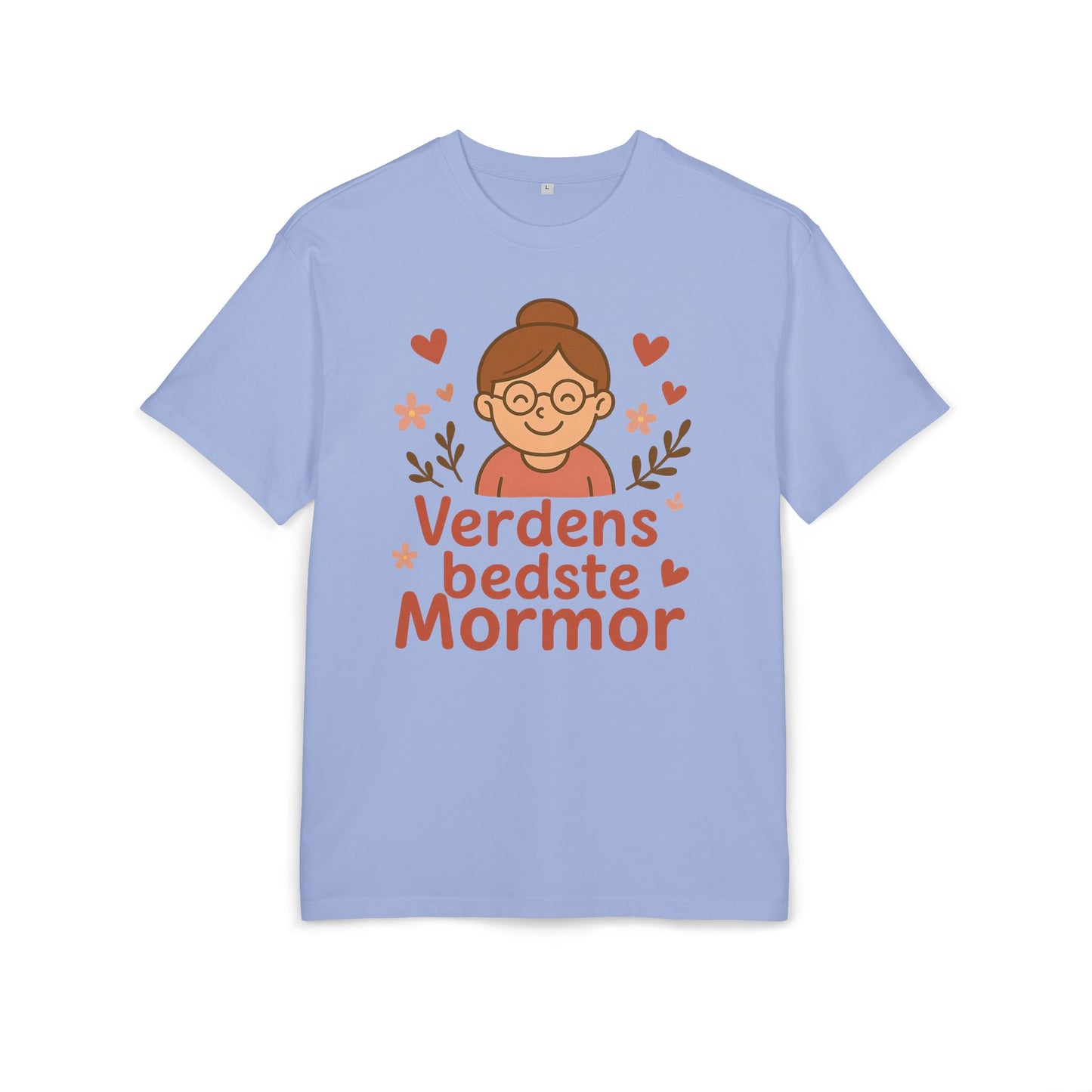 Verdens Bedste Mormor T-shirt – Sødt og Personligt Design til Bedstemor | Perfekt Gave til Fødselsdag, Mors Dag eller Jul