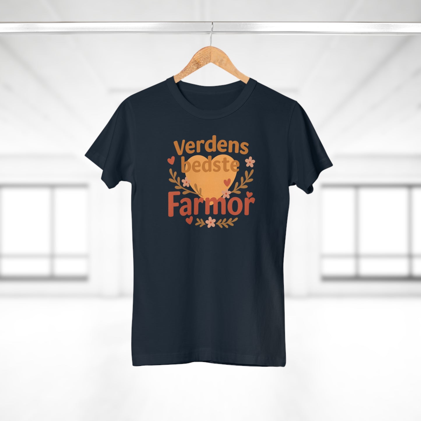 Verdens Bedste Farmor T-shirt – Sødt og Personligt Design | Perfekt Gave til Fødselsdag, Jul eller Mors Dag