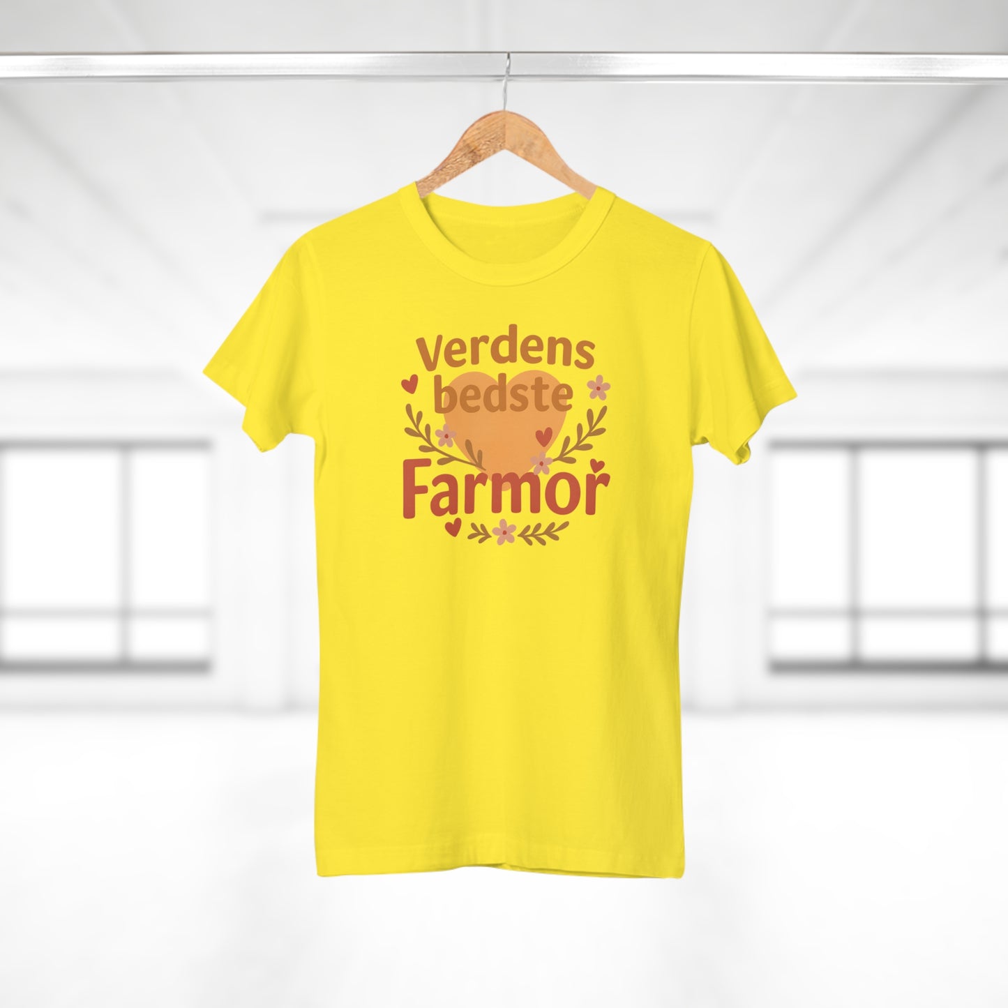 Verdens Bedste Farmor T-shirt – Sødt og Personligt Design | Perfekt Gave til Fødselsdag, Jul eller Mors Dag