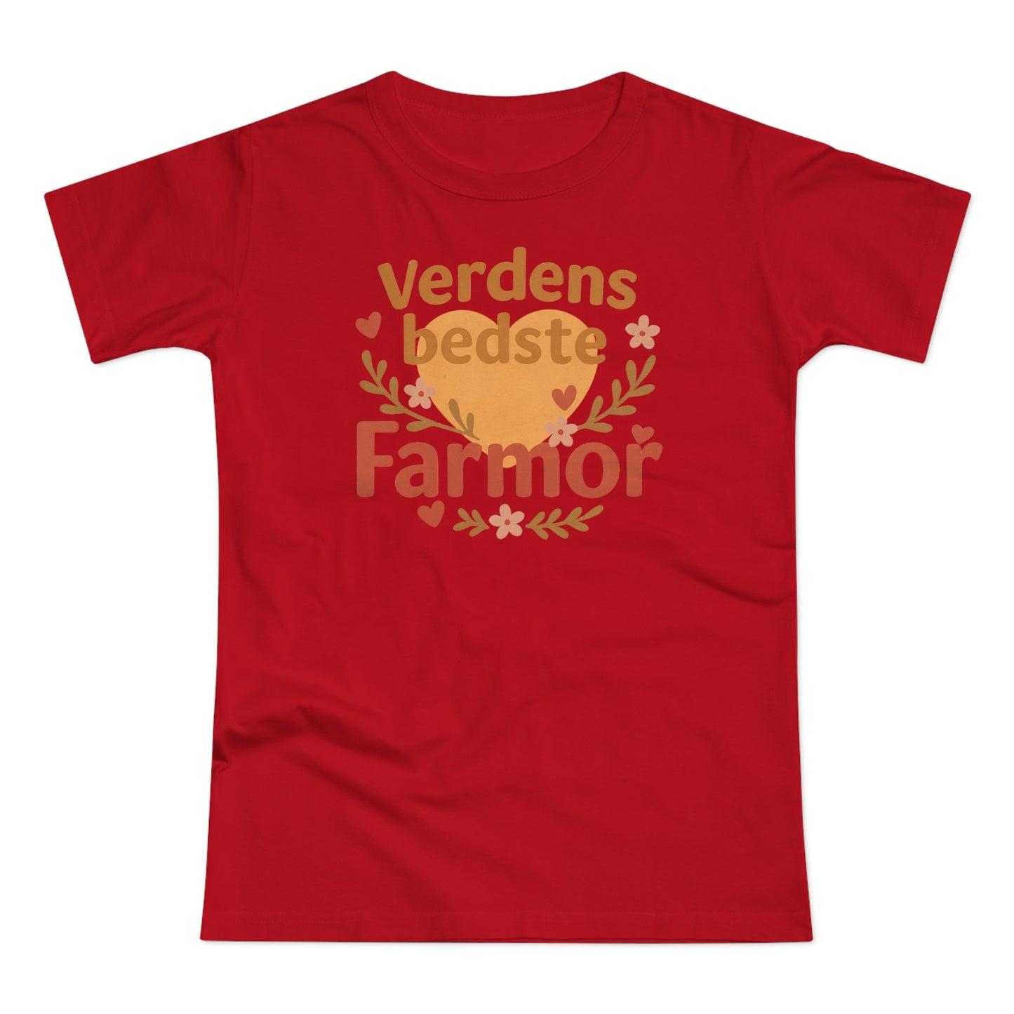 Verdens Bedste Farmor T-shirt – Sødt og Personligt Design | Perfekt Gave til Fødselsdag, Jul eller Mors Dag