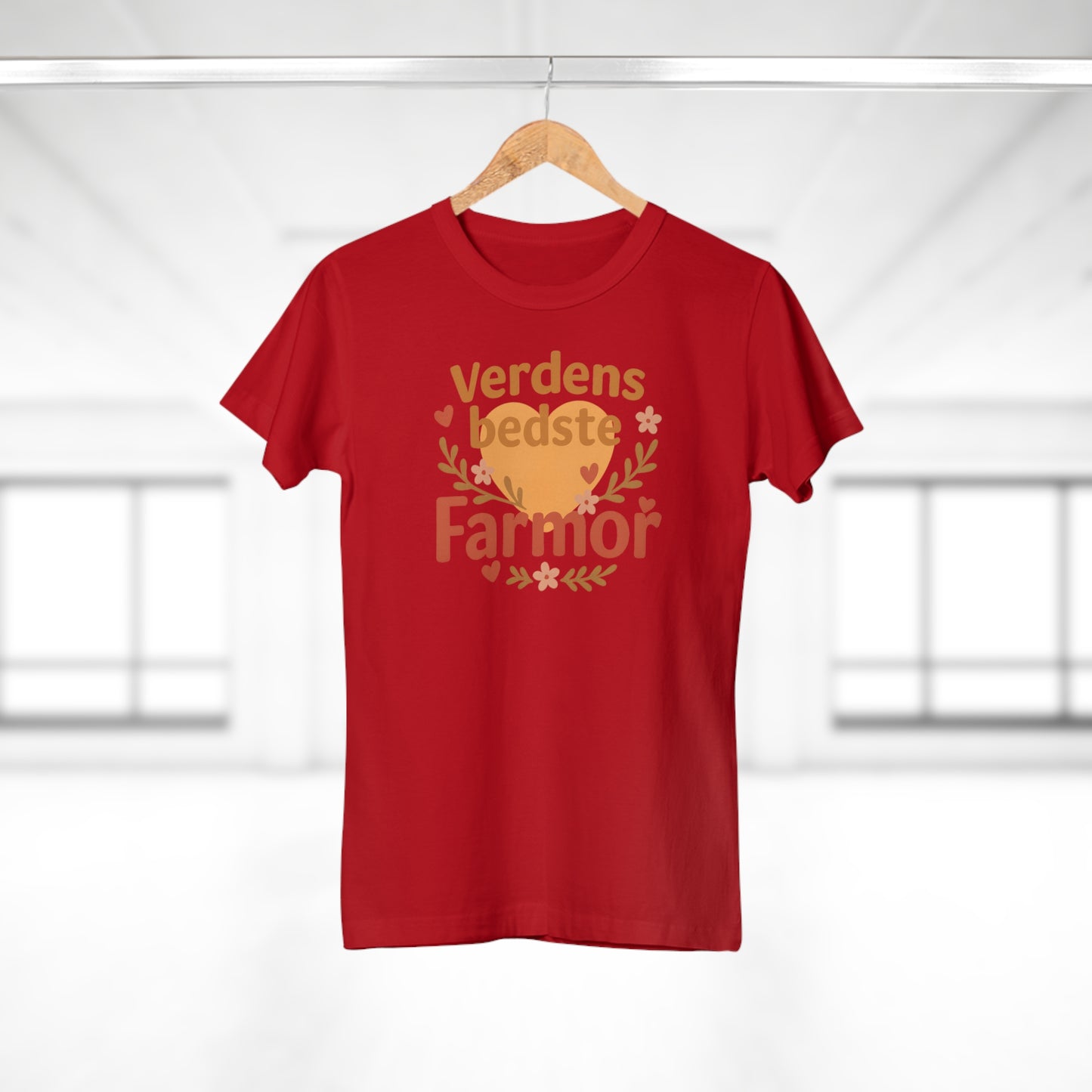 Verdens Bedste Farmor T-shirt – Sødt og Personligt Design | Perfekt Gave til Fødselsdag, Jul eller Mors Dag