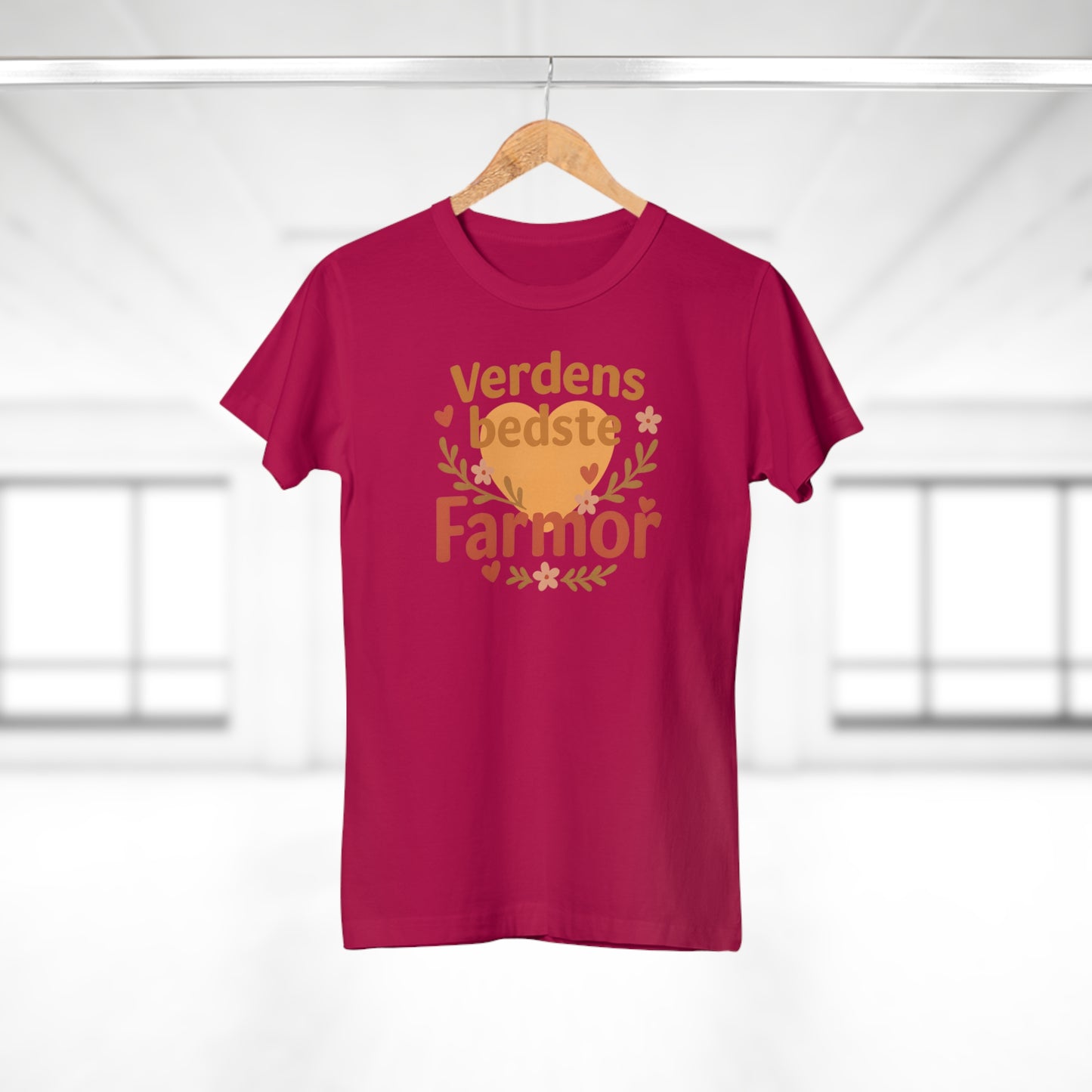 Verdens Bedste Farmor T-shirt – Sødt og Personligt Design | Perfekt Gave til Fødselsdag, Jul eller Mors Dag