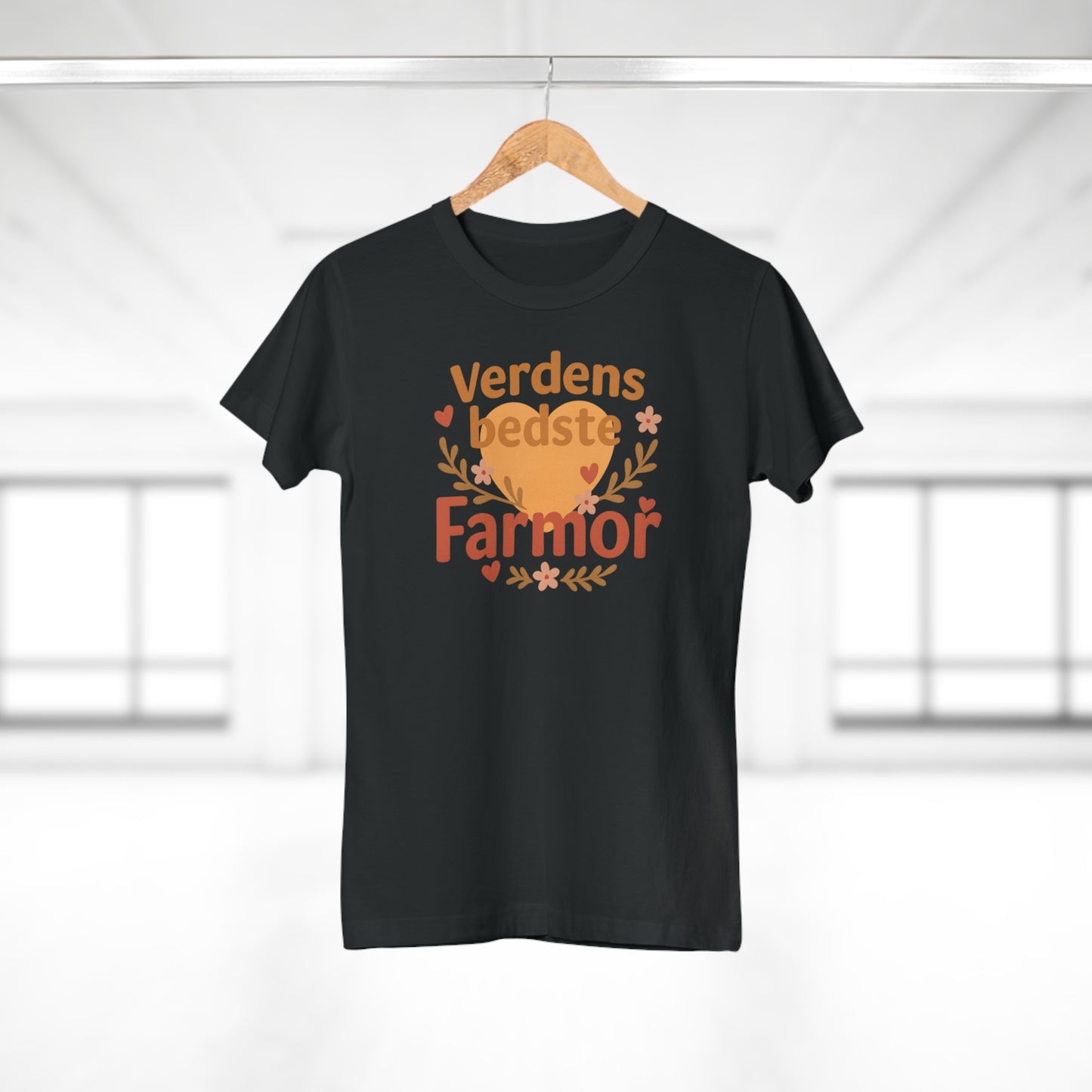 Verdens Bedste Farmor T-shirt – Sødt og Personligt Design | Perfekt Gave til Fødselsdag, Jul eller Mors Dag