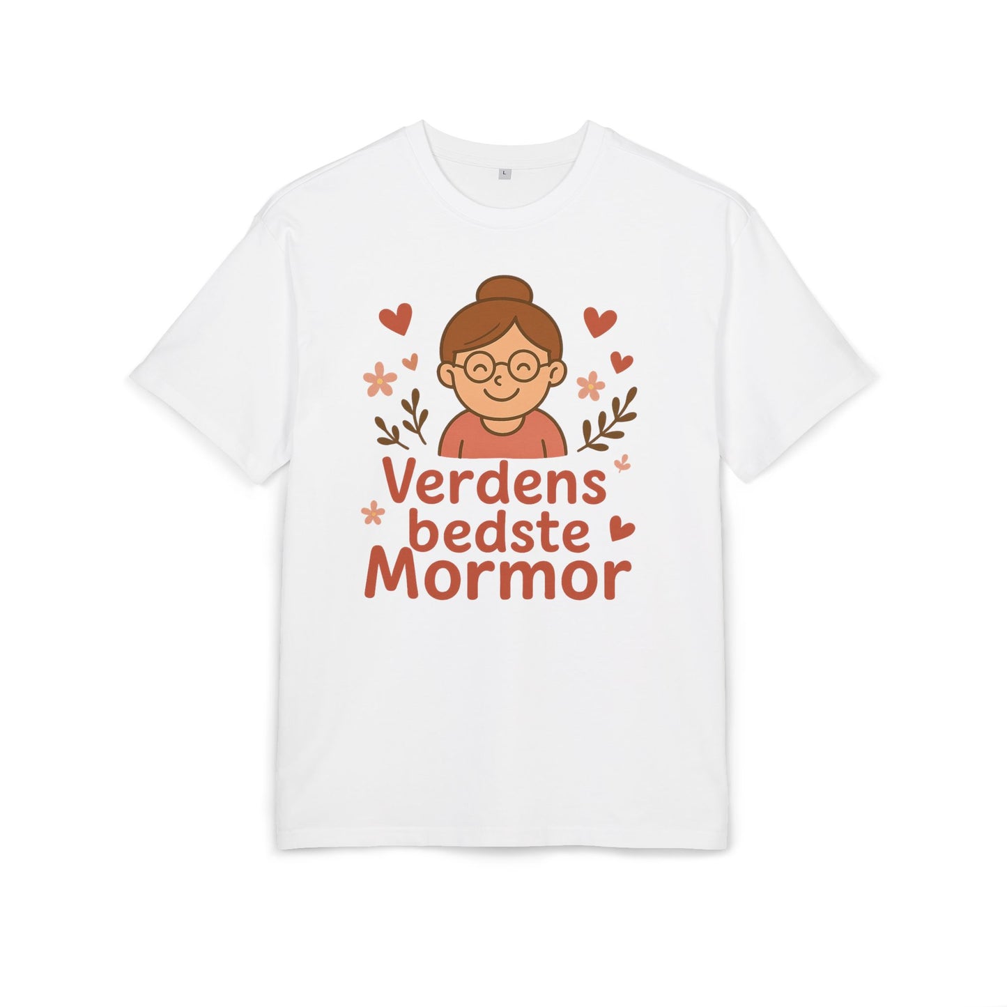 Verdens Bedste Mormor T-shirt – Sødt og Personligt Design til Bedstemor | Perfekt Gave til Fødselsdag, Mors Dag eller Jul