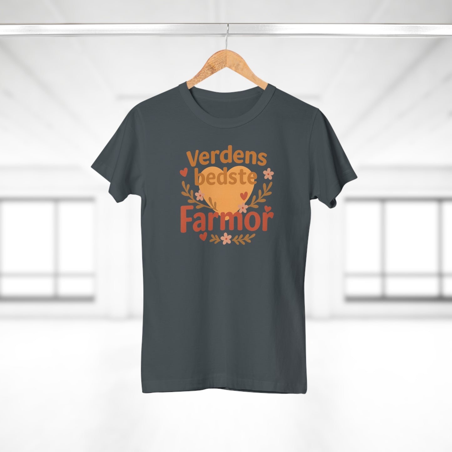Verdens Bedste Farmor T-shirt – Sødt og Personligt Design | Perfekt Gave til Fødselsdag, Jul eller Mors Dag