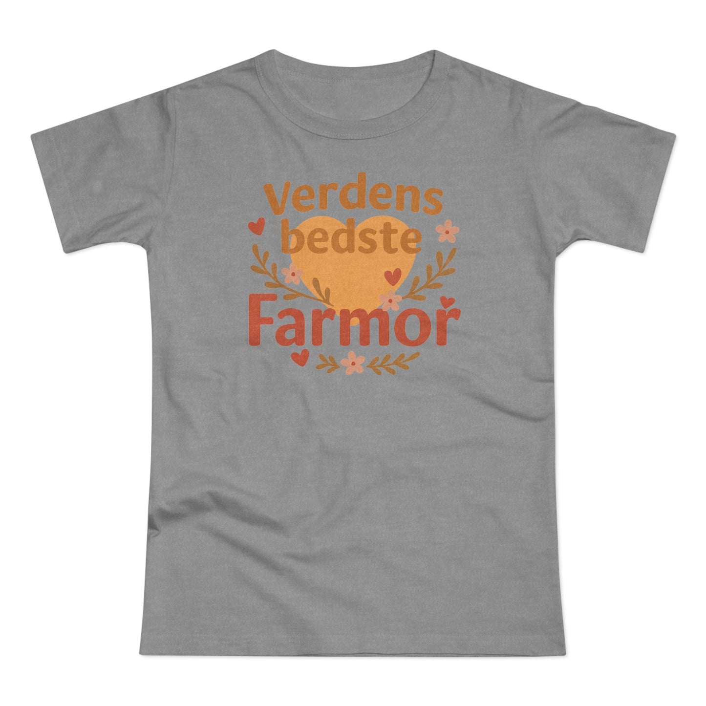Verdens Bedste Farmor T-shirt – Sødt og Personligt Design | Perfekt Gave til Fødselsdag, Jul eller Mors Dag