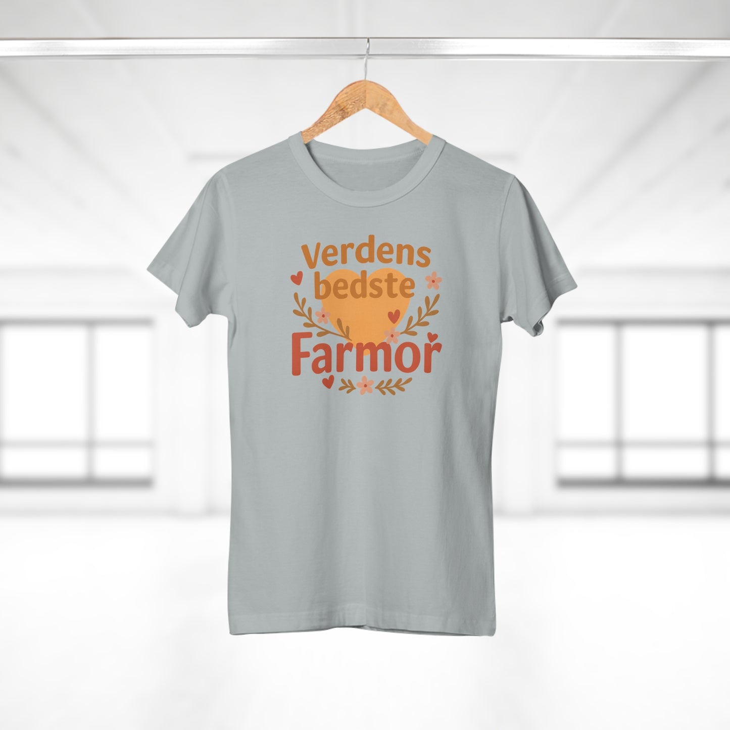 Verdens Bedste Farmor T-shirt – Sødt og Personligt Design | Perfekt Gave til Fødselsdag, Jul eller Mors Dag