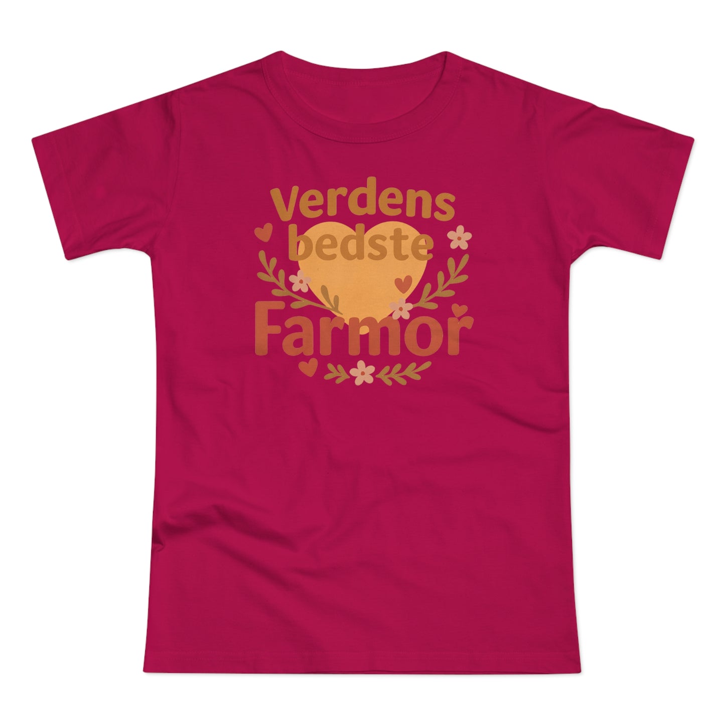 Verdens Bedste Farmor T-shirt – Sødt og Personligt Design | Perfekt Gave til Fødselsdag, Jul eller Mors Dag