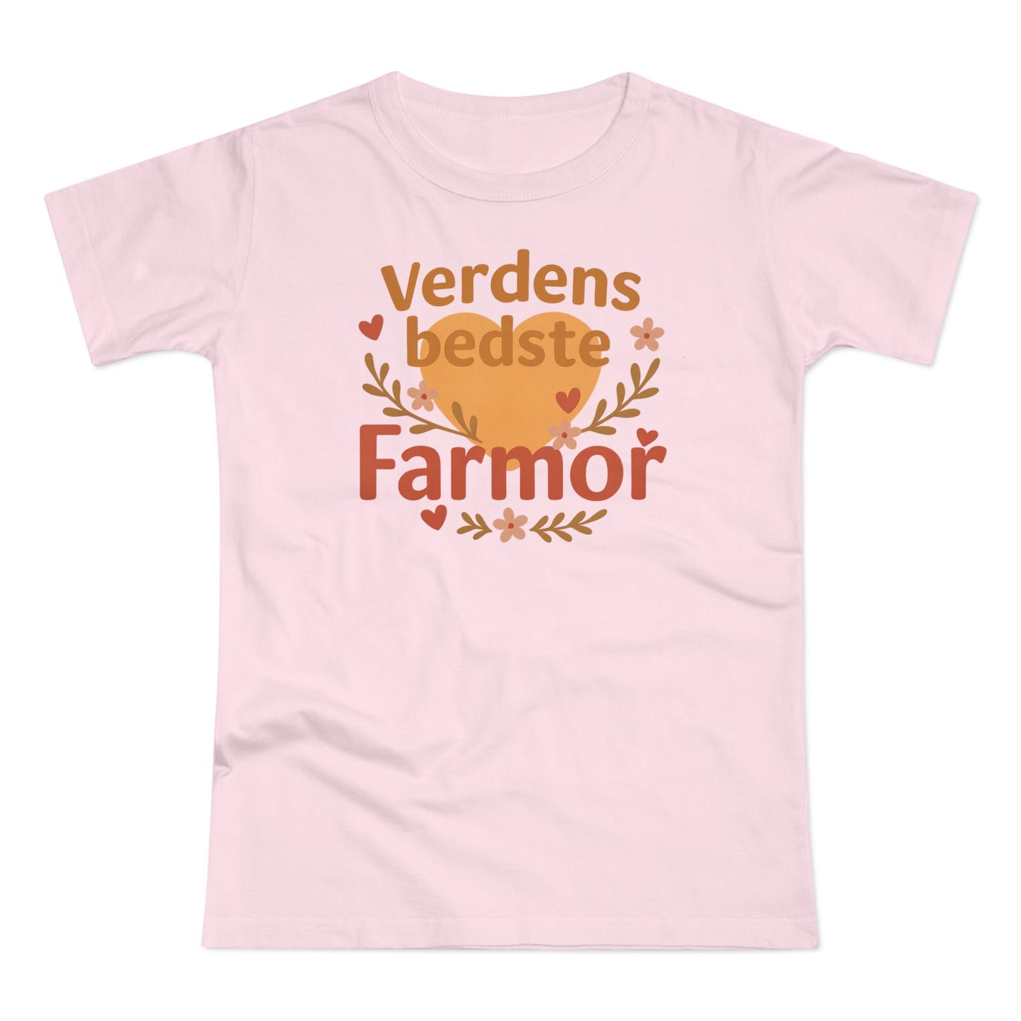Verdens Bedste Farmor T-shirt – Sødt og Personligt Design | Perfekt Gave til Fødselsdag, Jul eller Mors Dag