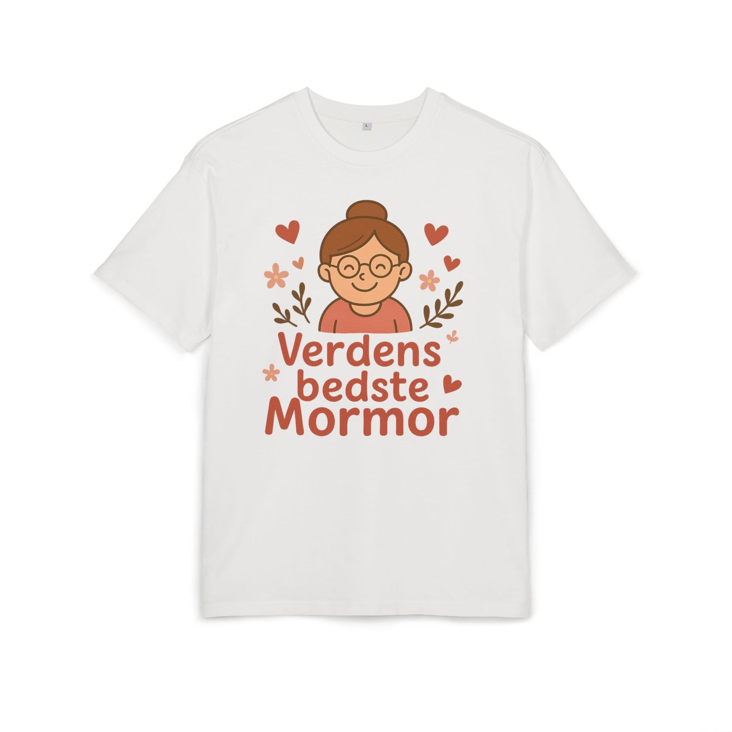 Verdens Bedste Mormor T-shirt – Sødt og Personligt Design til Bedstemor | Perfekt Gave til Fødselsdag, Mors Dag eller Jul