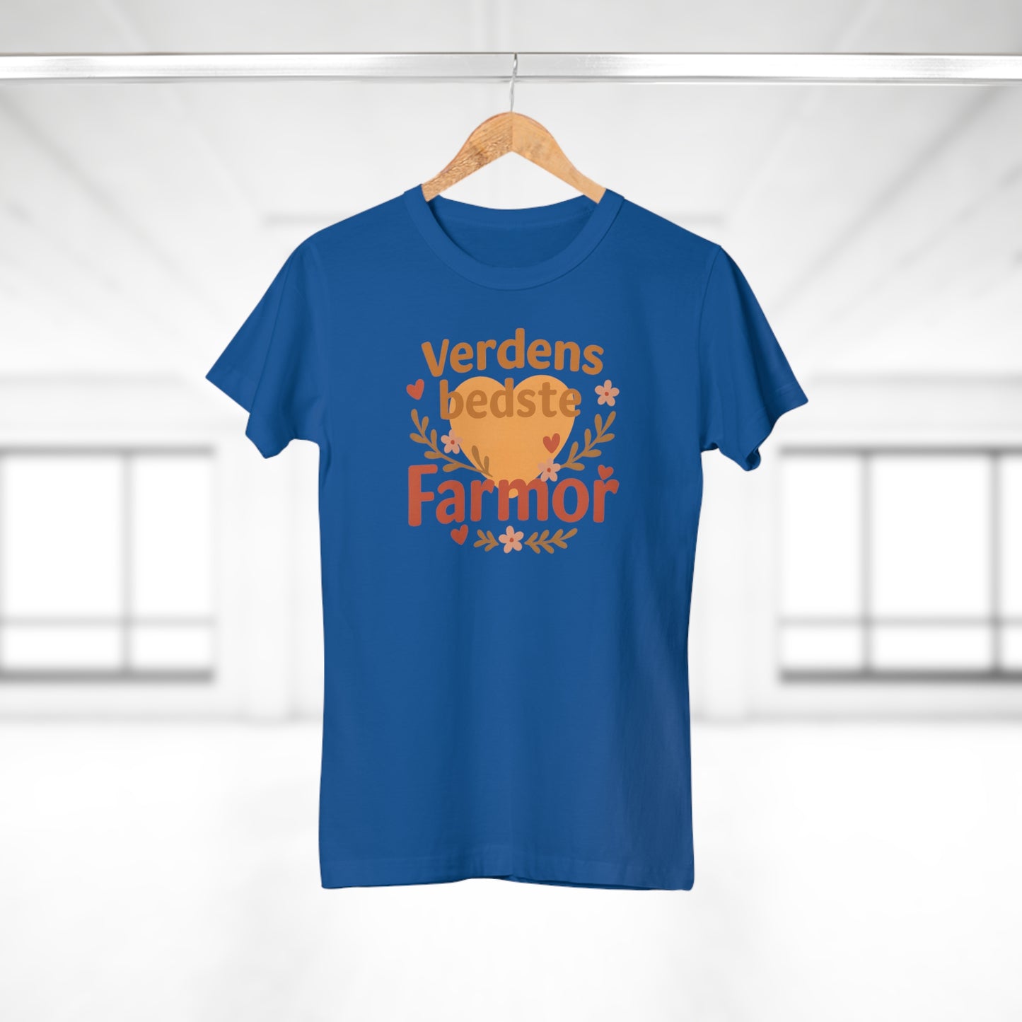 Verdens Bedste Farmor T-shirt – Sødt og Personligt Design | Perfekt Gave til Fødselsdag, Jul eller Mors Dag