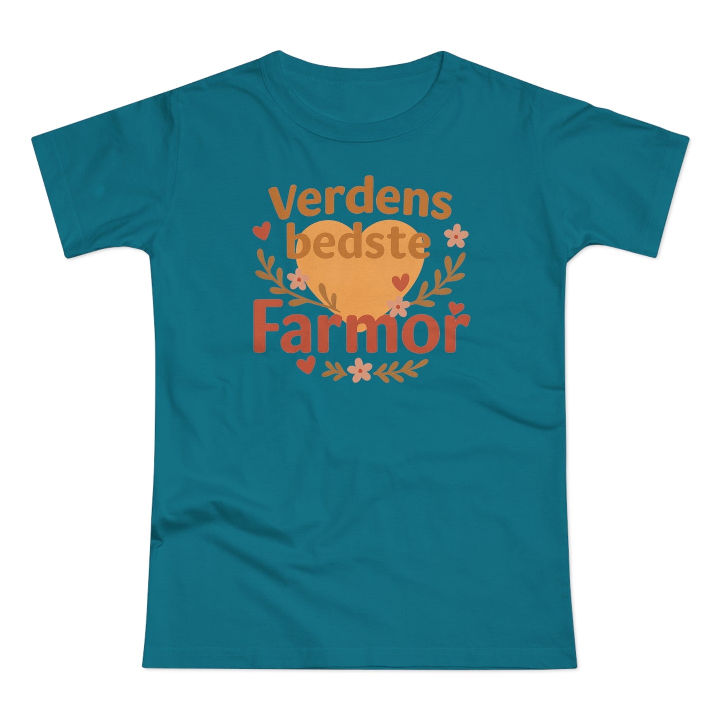 Verdens Bedste Farmor T-shirt – Sødt og Personligt Design | Perfekt Gave til Fødselsdag, Jul eller Mors Dag