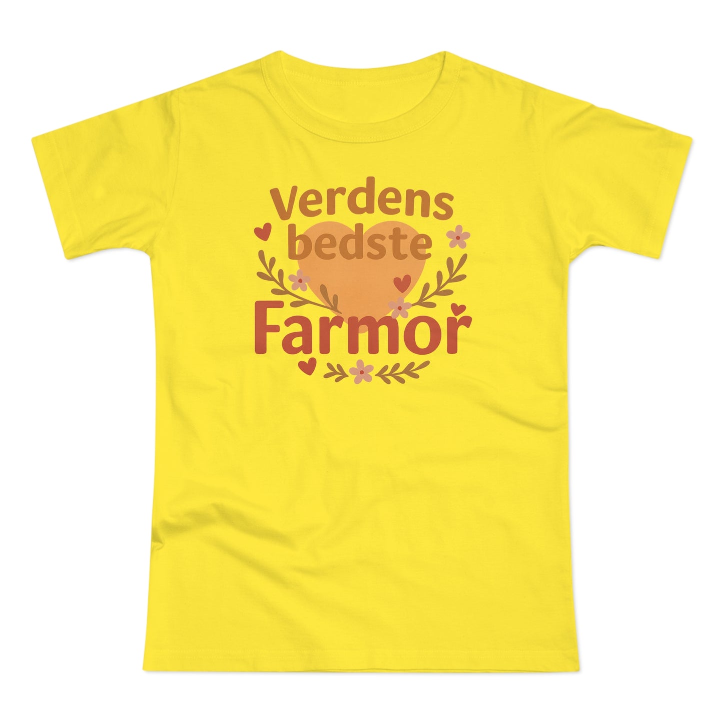 Verdens Bedste Farmor T-shirt – Sødt og Personligt Design | Perfekt Gave til Fødselsdag, Jul eller Mors Dag