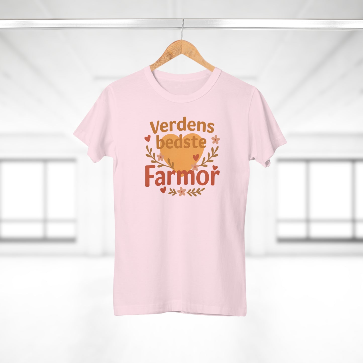 Verdens Bedste Farmor T-shirt – Sødt og Personligt Design | Perfekt Gave til Fødselsdag, Jul eller Mors Dag
