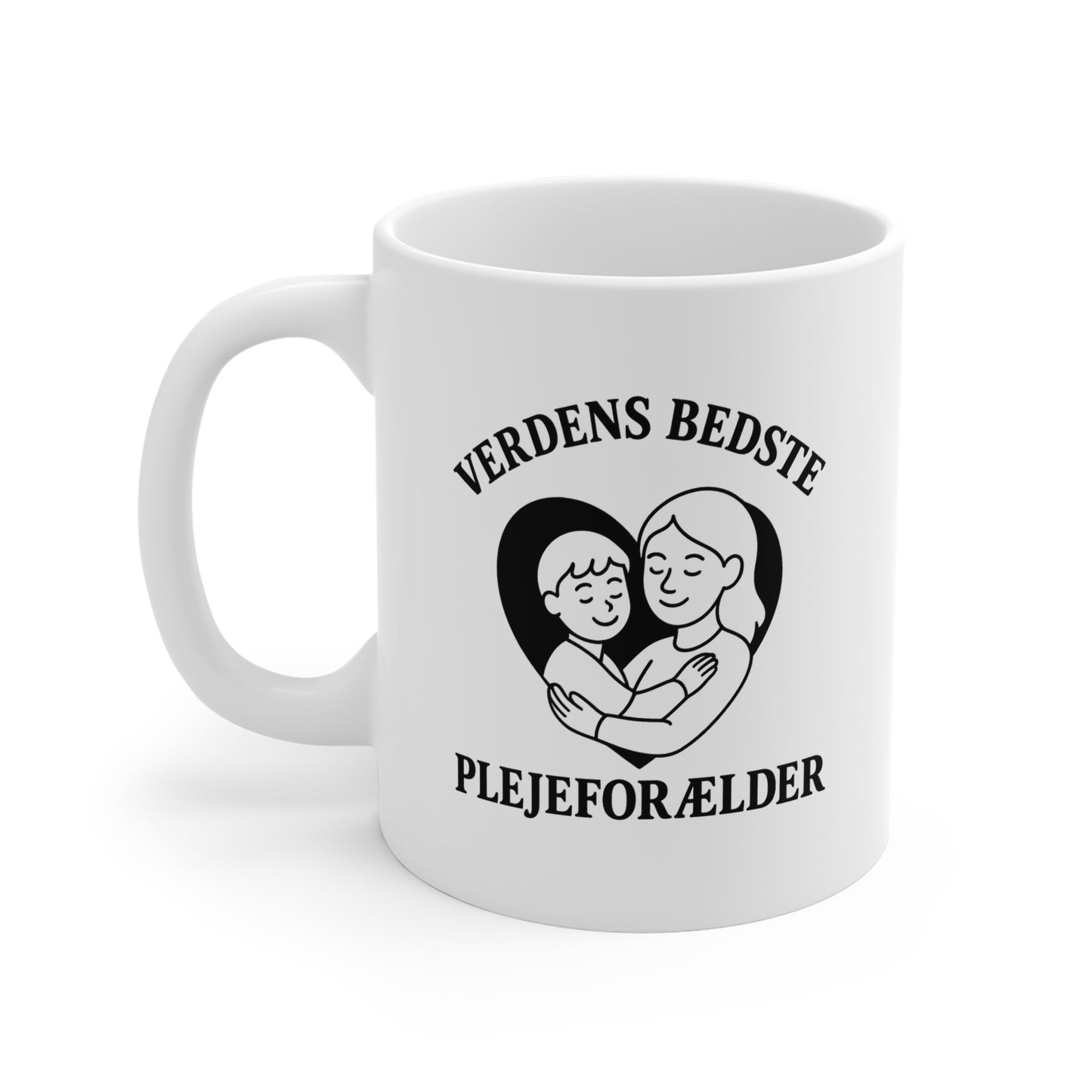 Verdens Bedste Plejeforælder Kop – Personlig Gave til Plejeforældre med Kærligt Design