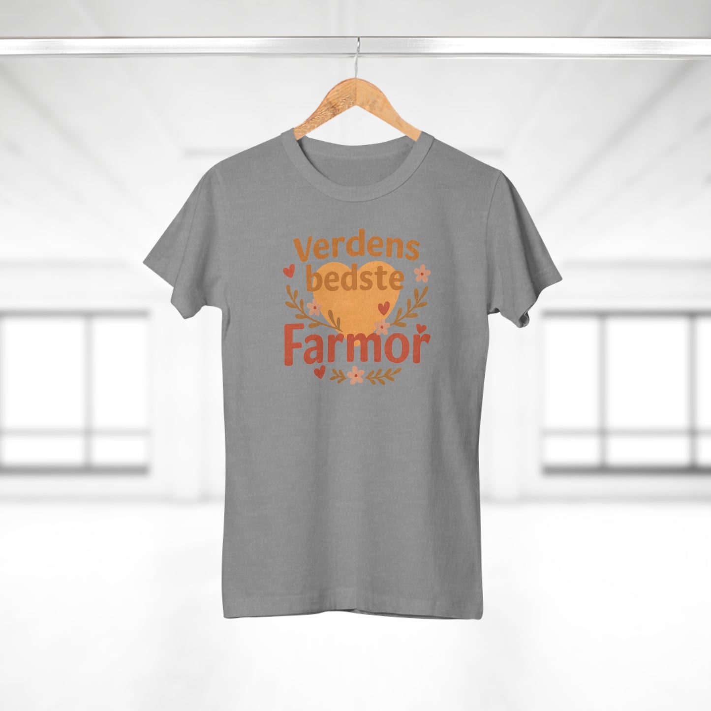 Verdens Bedste Farmor T-shirt – Sødt og Personligt Design | Perfekt Gave til Fødselsdag, Jul eller Mors Dag