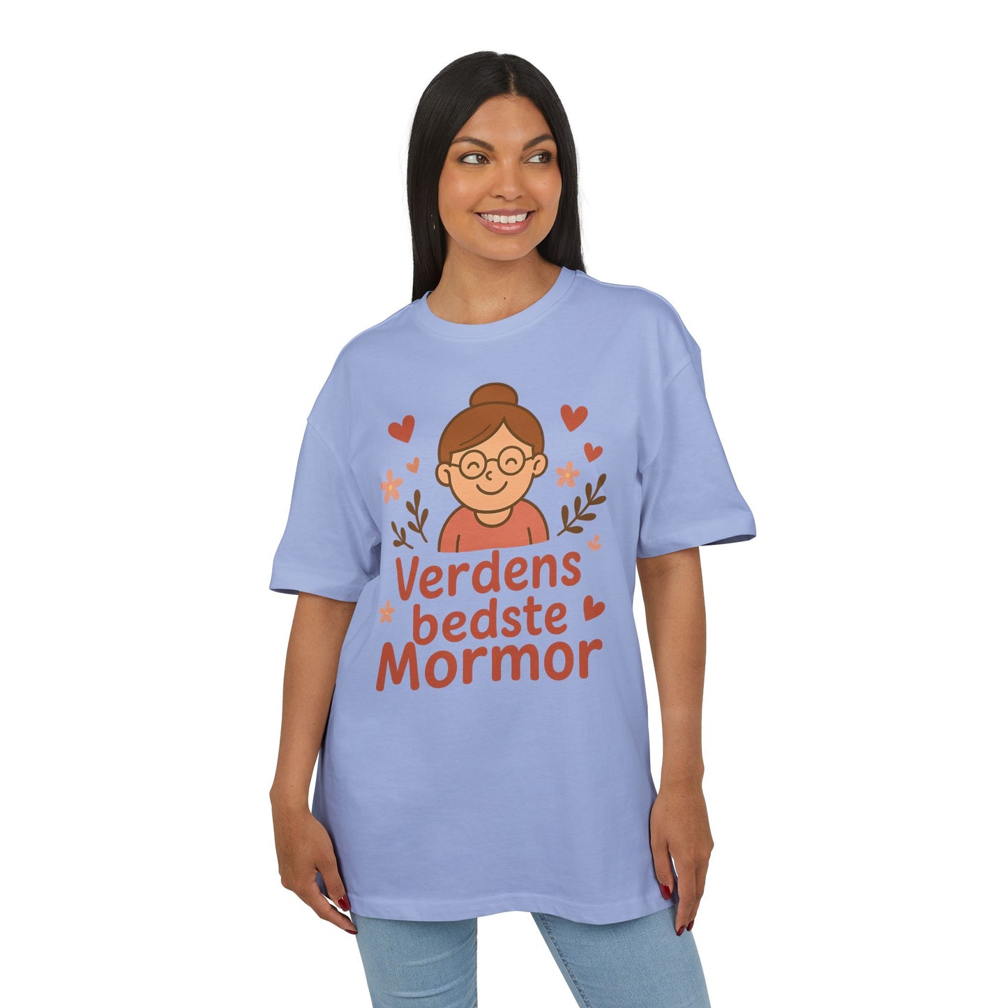 Verdens Bedste Mormor T-shirt – Sødt og Personligt Design til Bedstemor | Perfekt Gave til Fødselsdag, Mors Dag eller Jul