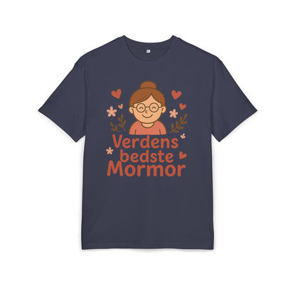 Verdens Bedste Mormor T-shirt – Sødt og Personligt Design til Bedstemor | Perfekt Gave til Fødselsdag, Mors Dag eller Jul