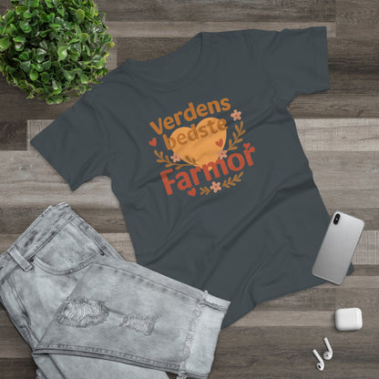 Verdens Bedste Farmor T-shirt – Sødt og Personligt Design | Perfekt Gave til Fødselsdag, Jul eller Mors Dag