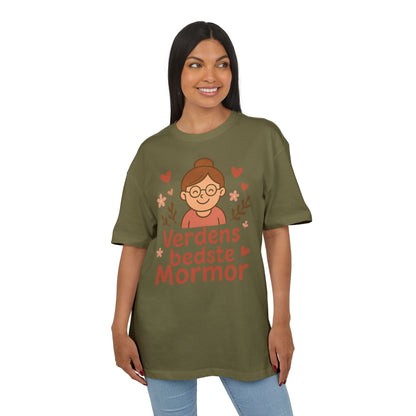 Verdens Bedste Mormor T-shirt – Sødt og Personligt Design til Bedstemor | Perfekt Gave til Fødselsdag, Mors Dag eller Jul