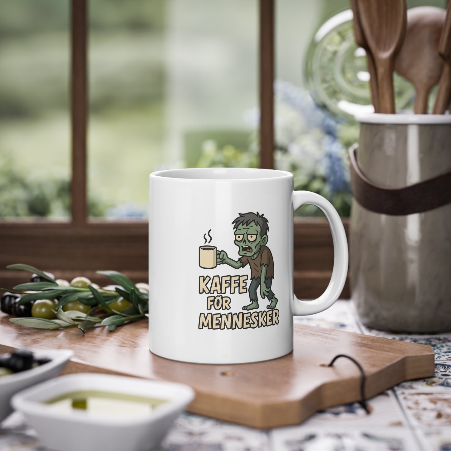 Kaffe før mennesker kaffekop | Sjov zombie kop til kaffeelskere og morgenhumør