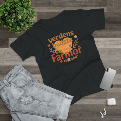 Verdens Bedste Farmor T-shirt – Sødt og Personligt Design | Perfekt Gave til Fødselsdag, Jul eller Mors Dag