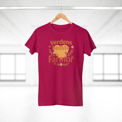 Verdens Bedste Farmor T-shirt – Sødt og Personligt Design | Perfekt Gave til Fødselsdag, Jul eller Mors Dag