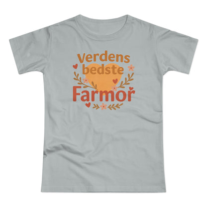 Verdens Bedste Farmor T-shirt – Sødt og Personligt Design | Perfekt Gave til Fødselsdag, Jul eller Mors Dag