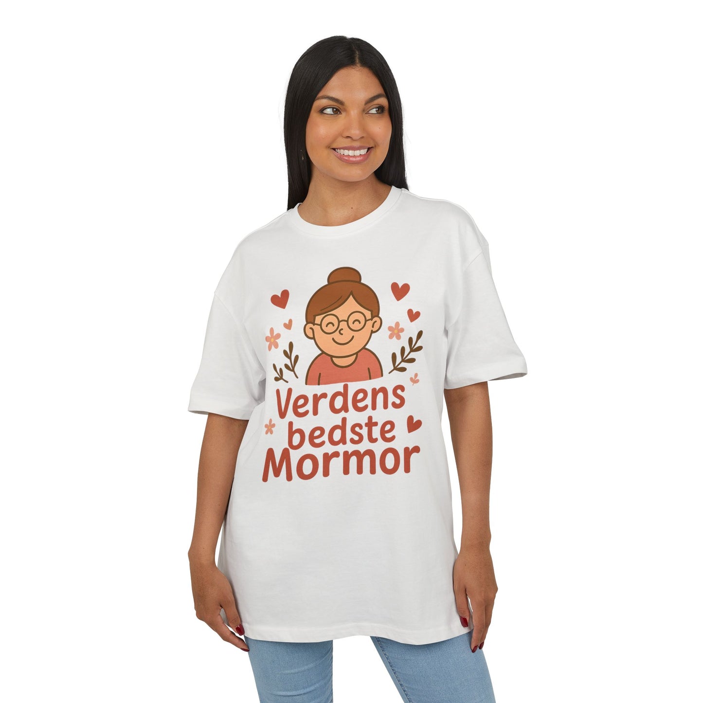 Verdens Bedste Mormor T-shirt – Sødt og Personligt Design til Bedstemor | Perfekt Gave til Fødselsdag, Mors Dag eller Jul