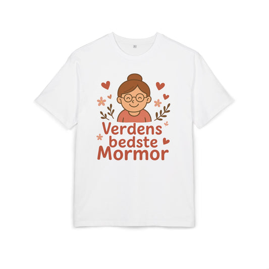 Verdens Bedste Mormor T-shirt – Sødt og Personligt Design til Bedstemor | Perfekt Gave til Fødselsdag, Mors Dag eller Jul