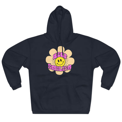 Smilende Solskin Unisex Pullover Hættetrøje | Hyggelig Sweatshirt til Hverdag, Perfekt Gave til Venner, Afslappet Streetwear, Happy Vibes