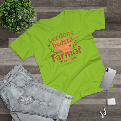 Verdens Bedste Farmor T-shirt – Sødt og Personligt Design | Perfekt Gave til Fødselsdag, Jul eller Mors Dag