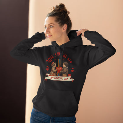 Valentinsdag Sweatshirt, Unisex Pullover, Sød Hættetrøje til Par, Gave til Hende/Ham, Hyggelig Sweatshirt