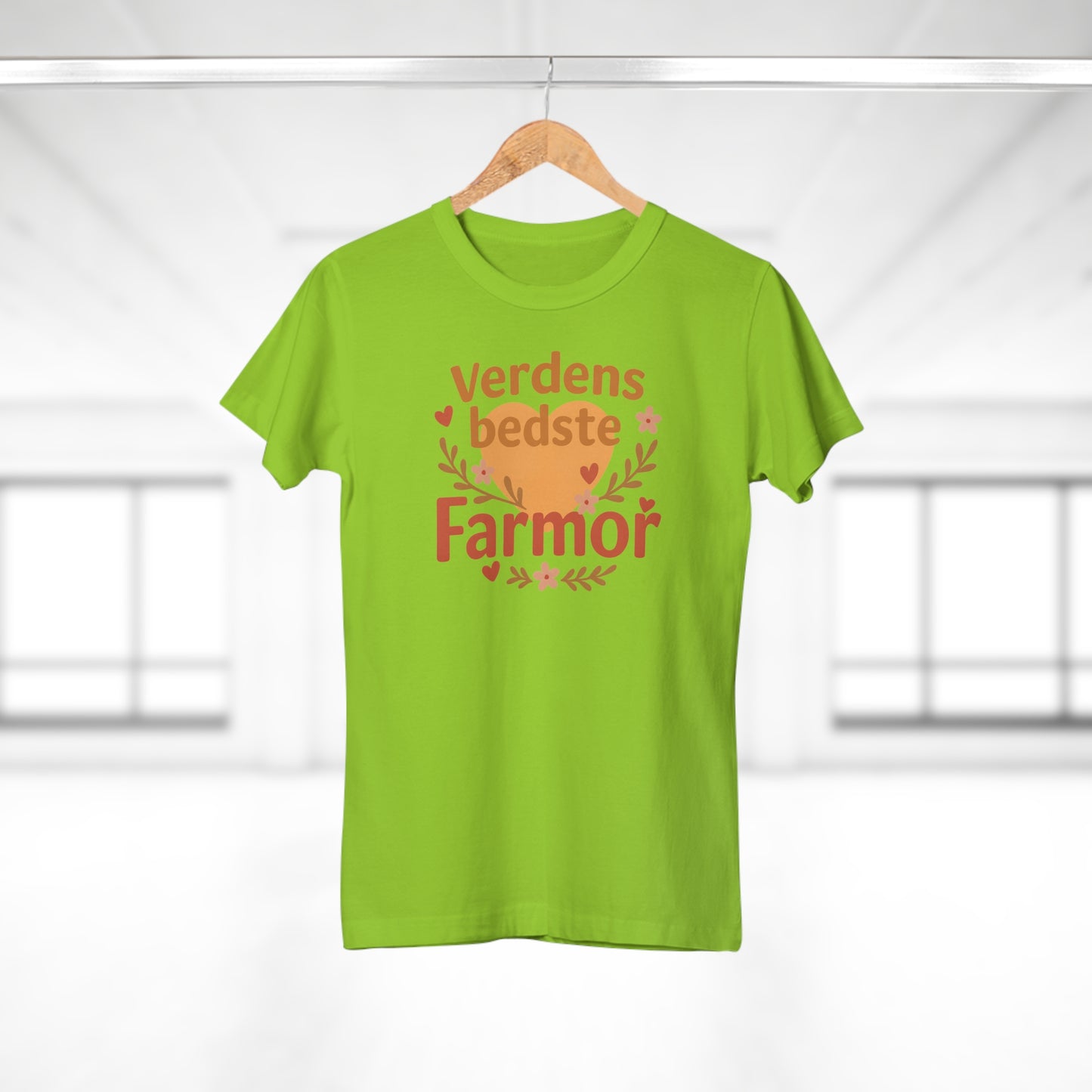 Verdens Bedste Farmor T-shirt – Sødt og Personligt Design | Perfekt Gave til Fødselsdag, Jul eller Mors Dag