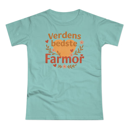 Verdens Bedste Farmor T-shirt – Sødt og Personligt Design | Perfekt Gave til Fødselsdag, Jul eller Mors Dag