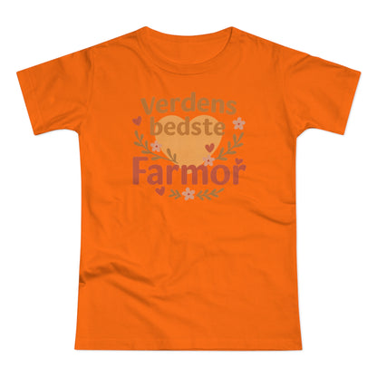 Verdens Bedste Farmor T-shirt – Sødt og Personligt Design | Perfekt Gave til Fødselsdag, Jul eller Mors Dag