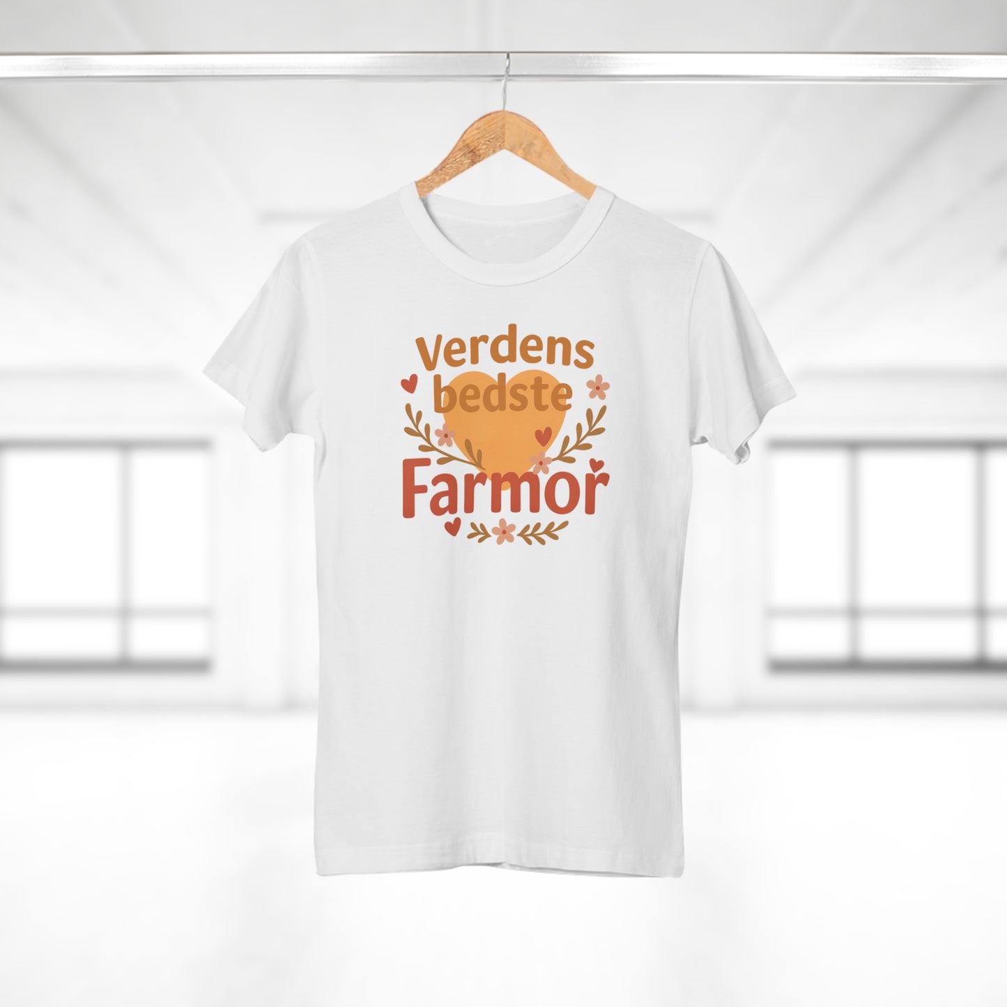 Verdens Bedste Farmor T-shirt – Sødt og Personligt Design | Perfekt Gave til Fødselsdag, Jul eller Mors Dag