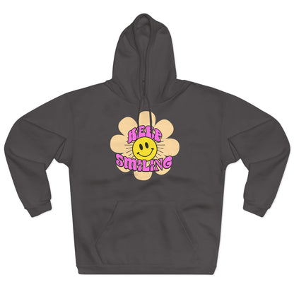 Smilende Solskin Unisex Pullover Hættetrøje | Hyggelig Sweatshirt til Hverdag, Perfekt Gave til Venner, Afslappet Streetwear, Happy Vibes