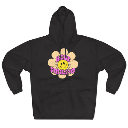 Smilende Solskin Unisex Pullover Hættetrøje | Hyggelig Sweatshirt til Hverdag, Perfekt Gave til Venner, Afslappet Streetwear, Happy Vibes