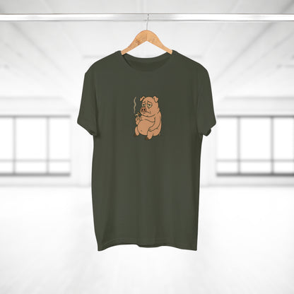 ,,Depressed pig'' t-shirt - deprimeret gris med cigaret | sjov t-shirt | gave