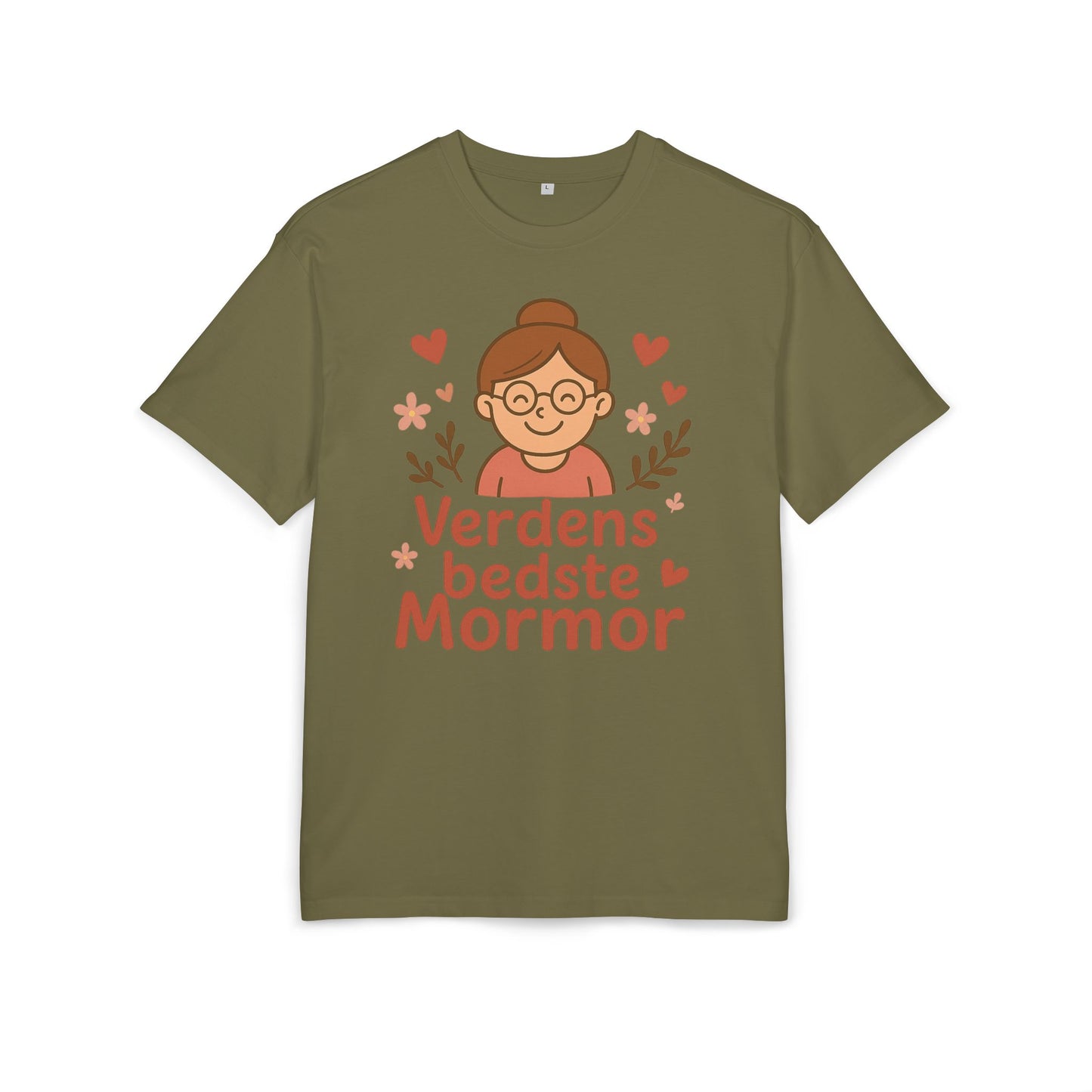 Verdens Bedste Mormor T-shirt – Sødt og Personligt Design til Bedstemor | Perfekt Gave til Fødselsdag, Mors Dag eller Jul
