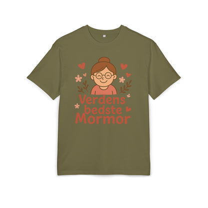 Verdens Bedste Mormor T-shirt – Sødt og Personligt Design til Bedstemor | Perfekt Gave til Fødselsdag, Mors Dag eller Jul