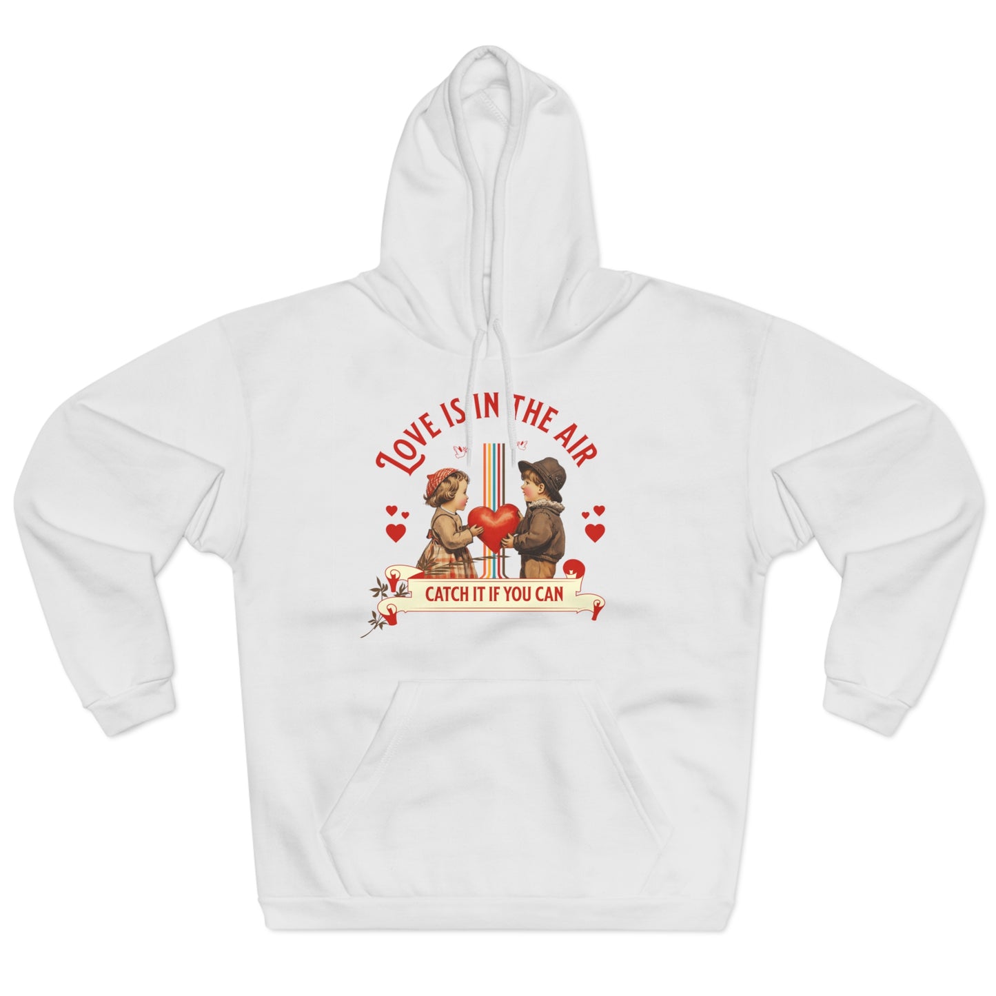 Valentinsdag Sweatshirt, Unisex Pullover, Sød Hættetrøje til Par, Gave til Hende/Ham, Hyggelig Sweatshirt