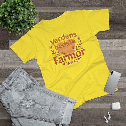 Verdens Bedste Farmor T-shirt – Sødt og Personligt Design | Perfekt Gave til Fødselsdag, Jul eller Mors Dag