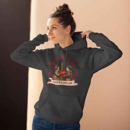 Valentinsdag Sweatshirt, Unisex Pullover, Sød Hættetrøje til Par, Gave til Hende/Ham, Hyggelig Sweatshirt