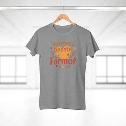 Verdens Bedste Farmor T-shirt – Sødt og Personligt Design | Perfekt Gave til Fødselsdag, Jul eller Mors Dag